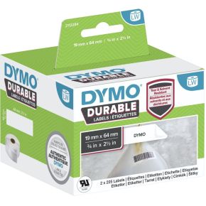 DYMO Rol met etiketten 64 x 19 mm Polypropileen folie Wit 900 stuk(s) Permanent 2112284 Universele etiketten, Adresetiketten