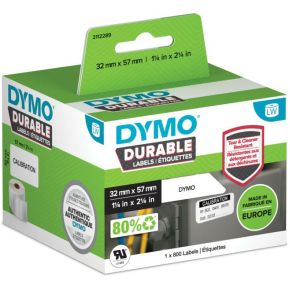 dymo Rol met etiketten 57 x 32 mm Polypropileen folie Wit 800 stuk(s) Permanent 1933084 Universele etiketten, Adresetiketten