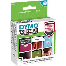 DYMO 1976411 Etiketten Rolle 54 x 25mm Polypropylen-Folie Weiß 160 St. Permanent Universal-Etikette