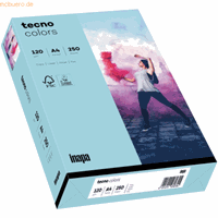 Kleurenpapier tecno Colors, A4-formaat, 120 g/m², middenblauw, pak van 250 vellen