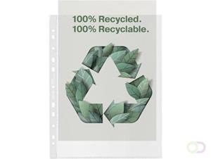 Esselte premium geperforeerde showtas, 100 % gerecycleerd, ft A4 maxi, 100 micron, doos van 50 stuks