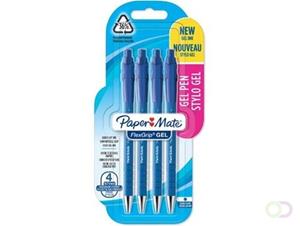 Paper Mate balpen Flexgrip Gel, blister van 4 stuks, blauw