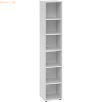 Hjh OFFICE PRO Beta 9 | Kast | 6 OH | 40 cm, Melamine spaanplaat DIN 68765, Emissieklasse E1, Mehrfarbig