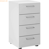 Hjh OFFICE PRO Beta 9 | Kast met 4 lades 2 OH, Melamine spaanplaat DIN 68765, Emissieklasse E1, Mehrfarbig