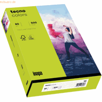 Kleurenpapier tecno Colors, A3-formaat, 80 g/m², heldergroen, pak van 500 vellen