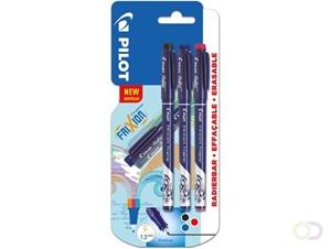 Pilot fineliner Frixion Basic, geassorteerde kleuren, set van 3 stuks