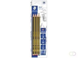 10 x Staedtler Bleistift Noris B, HB, H auf Blisterkarte