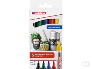 Edding Permanent Marker edding 3000 5er Set