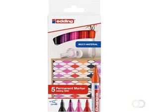 Viltstift edding 3000 rond 1.5-3mm warme kleuren