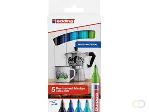 eddings Viltstift edding 3000 rond 1.5-3mm koele kleuren