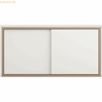 Bisley Einzelregal Schiebetür 1 Modul HxBxT 400x800x380mm weiß