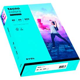 Kleurenpapier tecno Colors, A4-formaat, 80 g/m², blauw, pak van 500 vellen