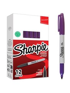 Sharpie Permanent Marker Fine Purple 12-Tuck