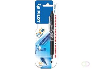 Pilot balpen FriXion Ball Clicker, schrijfbreedte: 0,7 mm, medium punt, op blister, zwart