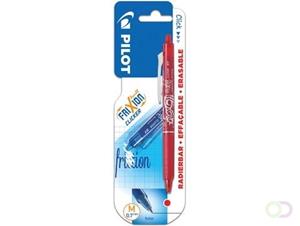 Pilot balpen FriXion Ball Clicker, schrijfbreedte: 0,7 mm, medium punt, op blister, rood