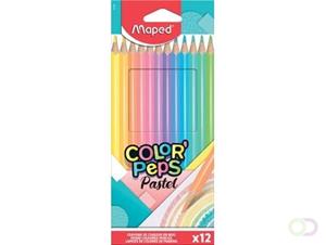 Maped Dreikant-Buntstift COLOR, PEPS Pastel, 12er Kartonetui