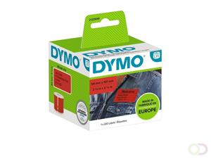 DYMO 101 x 54 mm Rood 1 stuk(s) 2133399 Verzendetiketten, Etiketten voor naambordjes