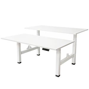 IVOL Elektrisch verstelbaar duo bureau - 180x80 cm - Two dual motor - Wit