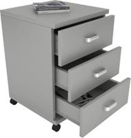 VCM Rollcontainer Bürocontainer Schubladenschrank Büroschrank Schubladen Tobila grau