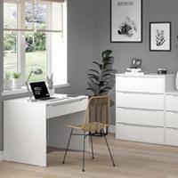 Yomonda Schreibtisch Bürotisch Computertisch Ruben 100x65cm Arbeitstisch Büromöbel weiß
