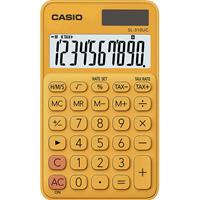 Casio SL-310UC-RG Zakrekenmachine werkt op zonne-energie, werkt op batterijen Oranje Aantal displayposities: 10