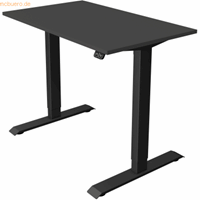 Kerkmann Zit/sta bureau Move1 Antraciet, memory functie, B120xD80xH74-123cm.