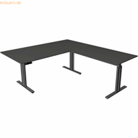 Kerkmann Zit/sta bureau Move 3 elegant, elektrisch, B180xD80cm+add on 100x60 cm