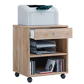 VCM Rollcontainer Bürocontainer Schubladenschrank Büroschrank Schublade Salda braun