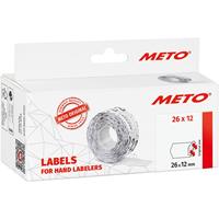 METO Prijslabels 9506165 Permanent Breedte etiket: 26 mm Hoogte etiket: 12 mm Rood 1 stuk(s)