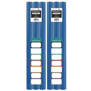 Benza Kaftpapier Schoolboeken - Donkerblauw - 200 X 70 Cm - 6 Rollen