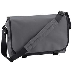 Schoudertas/aktetas Grijs 41 Cm Voor Dames/heren - Schooltassen/laptop Tassen Met Schouderband