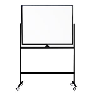 Verrijdbaar Whiteboard - Dubbelzijdig En Magnetisch - 90x120 Cm - Zwart