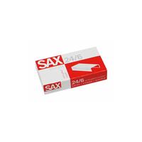 Sax Heftklammern 1-246-01, 24/6, verkupfert, Heftleistung 25 Blatt max., 1000 StÃ¼ck