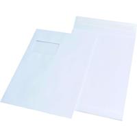 Elepa Faltentaschen C4 mit Fenster 20mm Falte haftklebend 120g weiÃ 100 StÃ¼ck