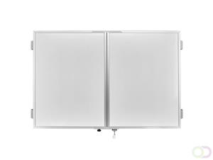 Ferroscript magnetoplan uitklapbaar, meervalks whitebord, 2500 x 900 mm