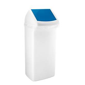 Durable Afvalverzamelaar Flip, 40 liter, met deksel, blauw