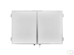 Ferroscript magnetoplan uitklapbaar, meervalks whitebord, 3100 x 1000 mm