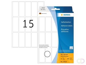 Herma Etiketten 10610 20 x 50 mm weiÃ 480 StÃ¼ck Movables ablÃ¶sbar