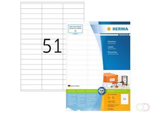 Herma PREMIUM etiketten, A4, 70 x 16,9 mm, wit, permanent hechtend