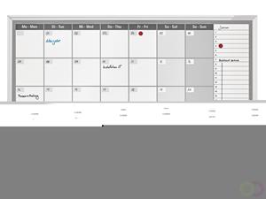 Ferroscript mobiel whiteboard magnetoplan, dubbelzijdig, 2200 x 1200mm