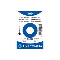 Exacompta Karteikarten 13300S A7 blanko 205g weiÃ 100 StÃ¼ck