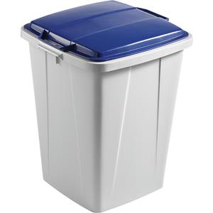 DURABLE Abfalleimer DURABIN FLIP VEH2012031 52x61x49cm grau/blau