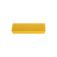 Discofix magnetoplan rechthoekige magneet, geel, 55 x 22 x 8mm, 10 stuks