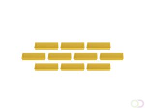 Discofix magnetoplan rechthoekige magneet, geel, 55 x 22 x 8mm, 10 stuks