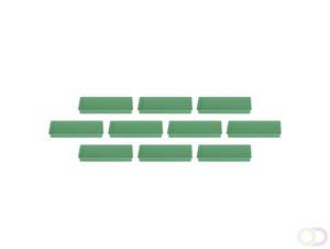 Discofix magnetoplan rechthoekige magneet, groen, 55 x 22 x 8mm, 10 stuks