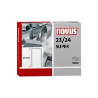 Novus Heftklammern super 042-0644, 23/24, verzinkt, Heftleistung 150-210 Blatt max., 1000 StÃ¼ck