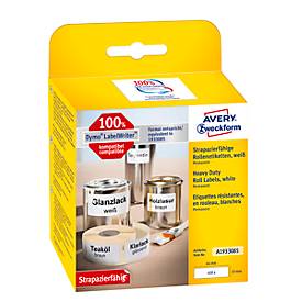 Avery Etiketten op rol 19 x 64 mm, wit, Thermisch, permanent klevend A1933085
