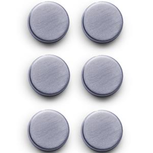 Zeller 6x Ronde magneetjes extra sterk RVS 2,7 cm -