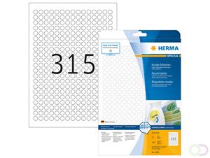 Herma Etiketten 4385 Ã 10 mm weiÃ RUND 7875 StÃ¼ck Special