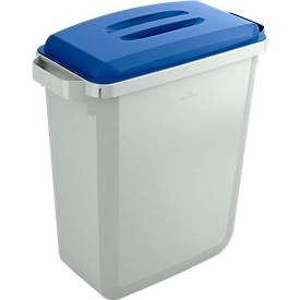 DURABLE Abfalleimer DURABIN VEH2012027 60l grau +Deckel bl